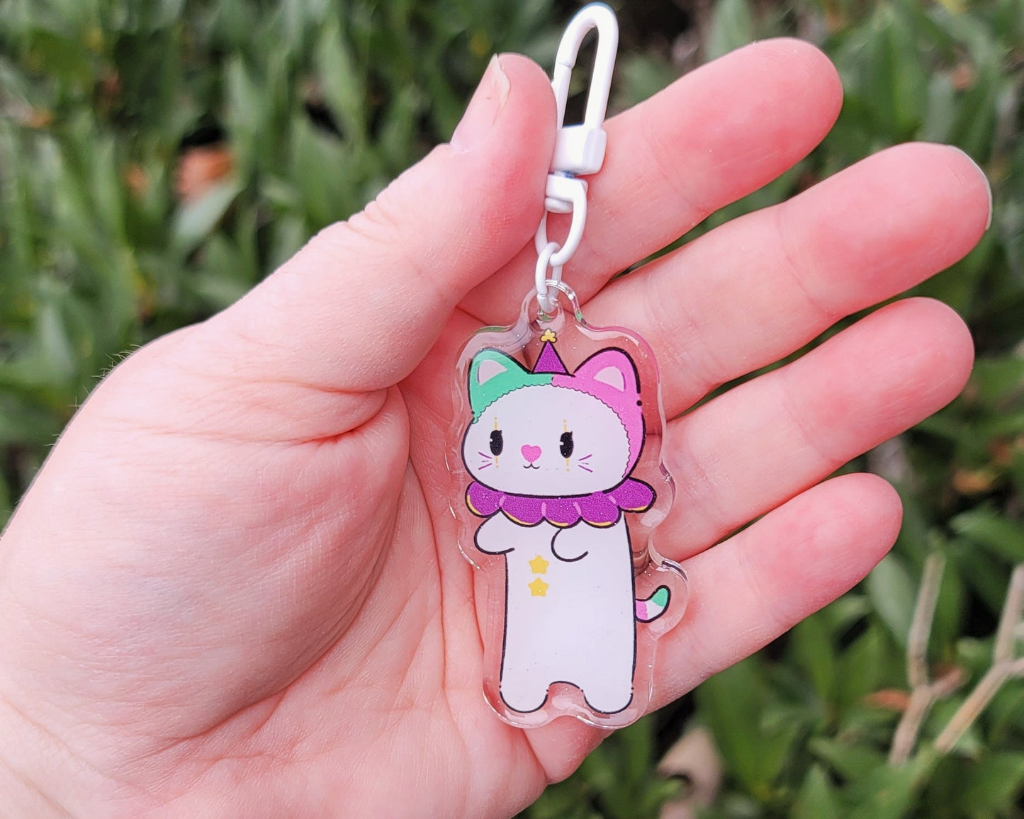 Clown Cats- GeeCee | Acrylic Keychain