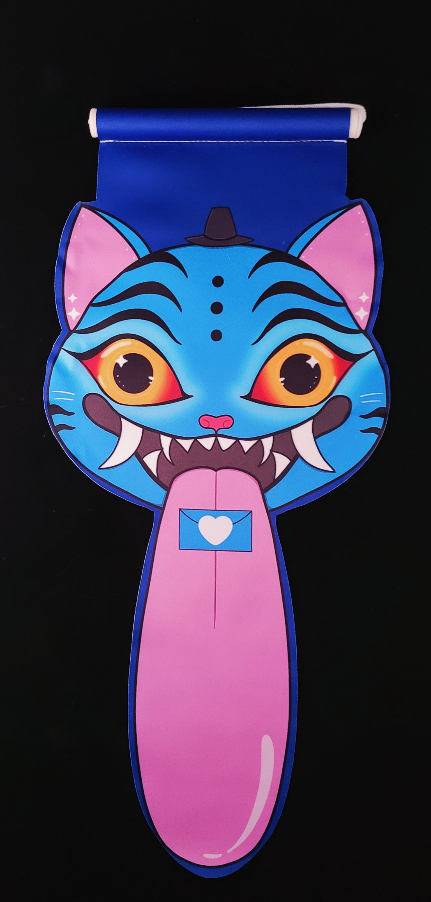 Silly Supernatural Cat | Wall Scroll