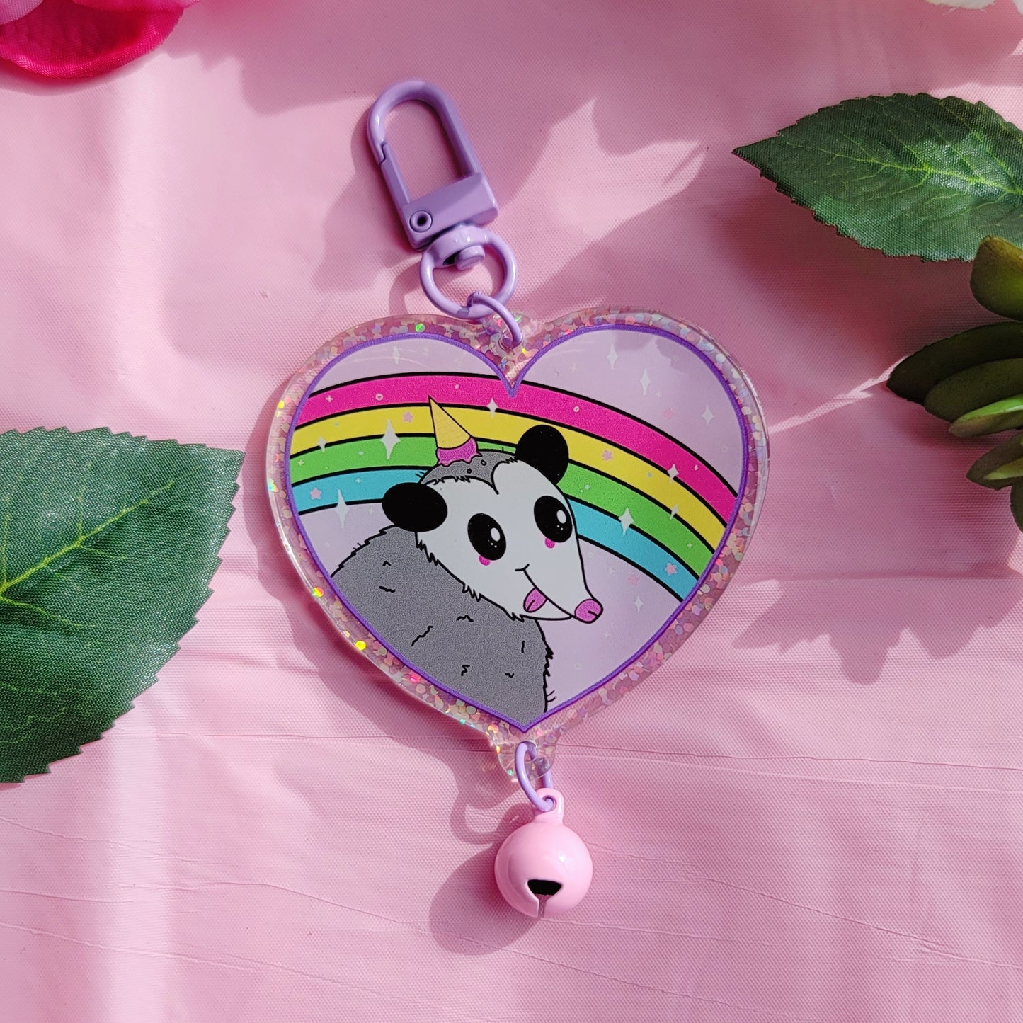 No Thoughts Possum | Acrylic Keychain