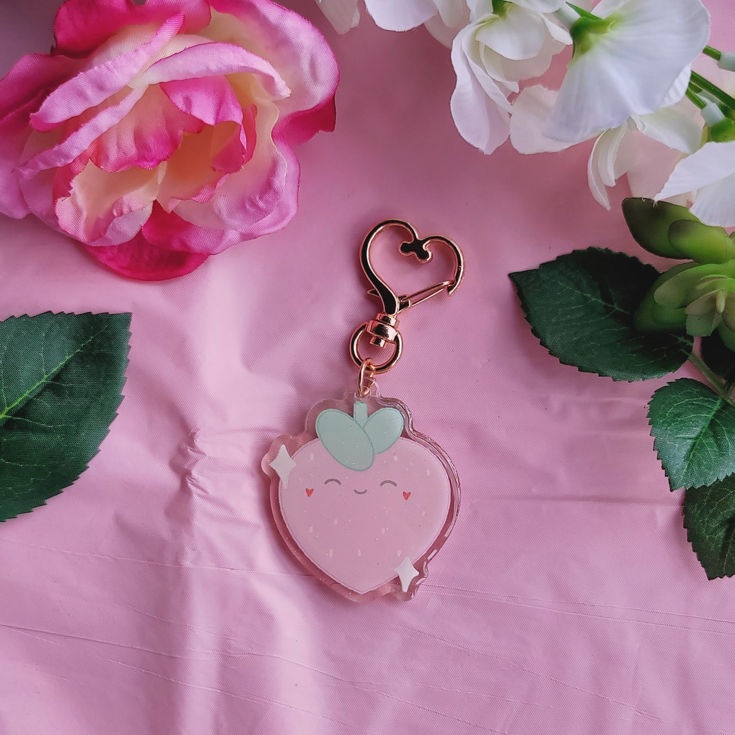 Strawberry Friend | Acrylic Keychain