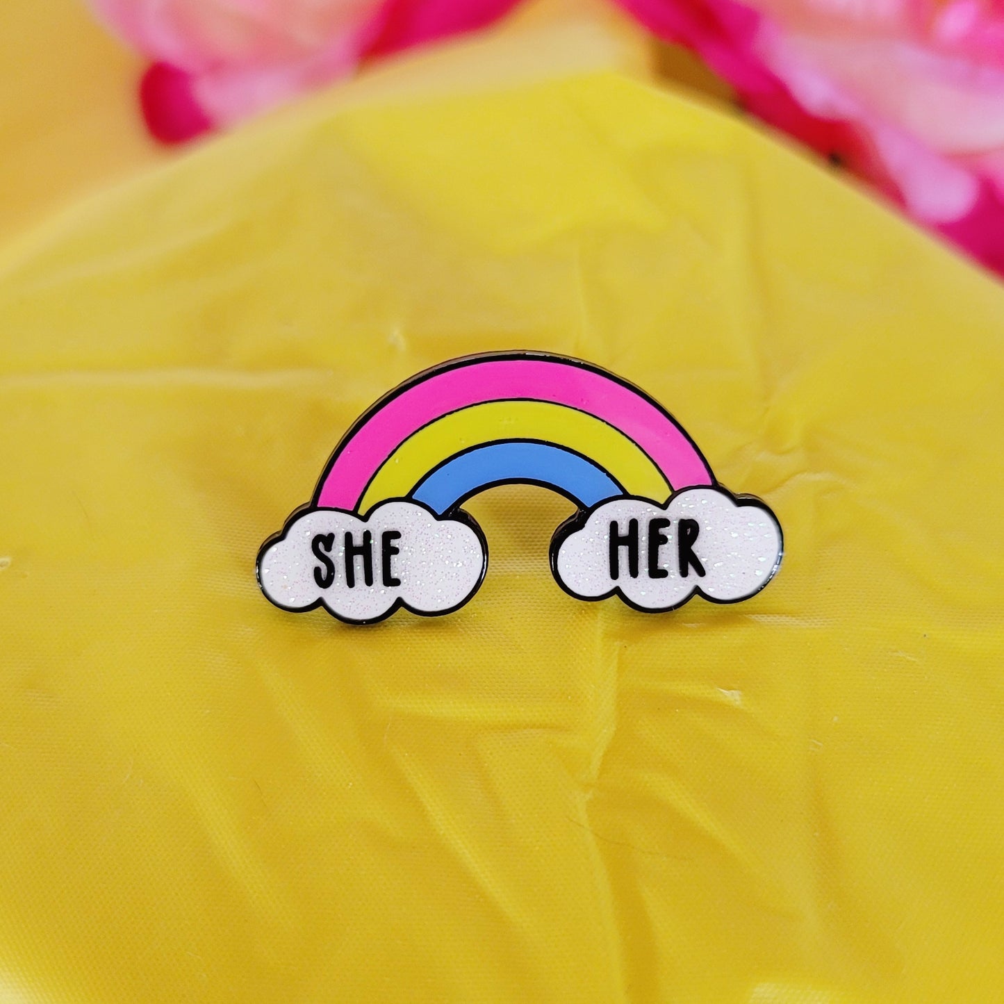 Pansexual Pride: Pronouns | Enamel Pins