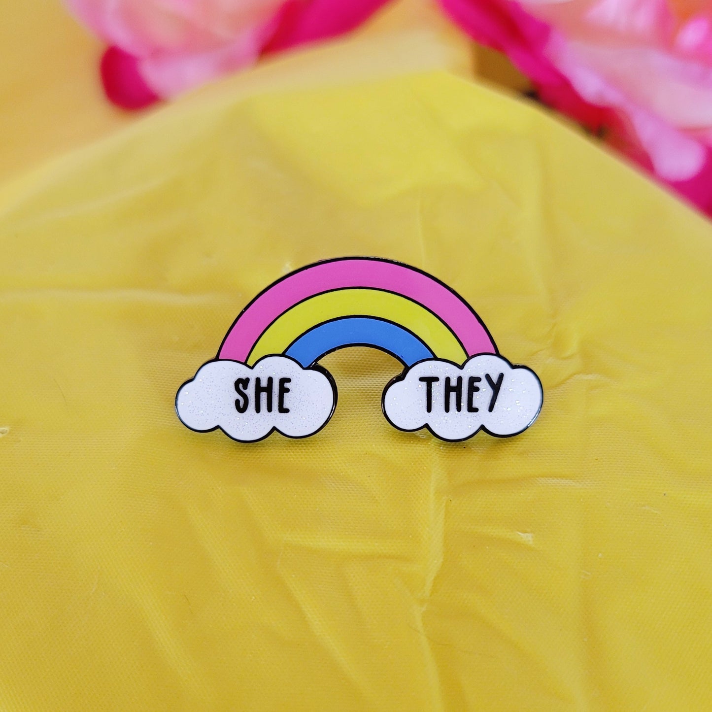Pansexual Pride: Pronouns | Enamel Pins