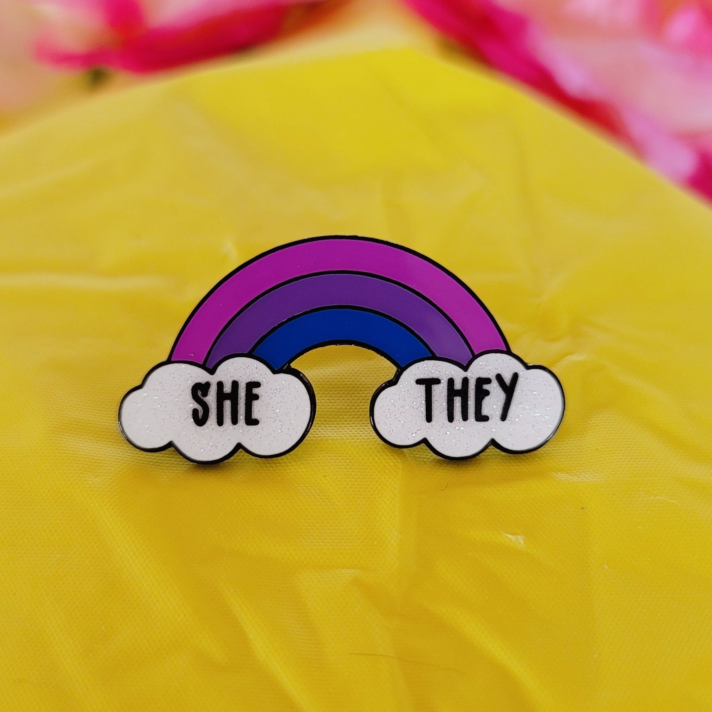 Bisexual Pride: Pronouns | Enamel Pins