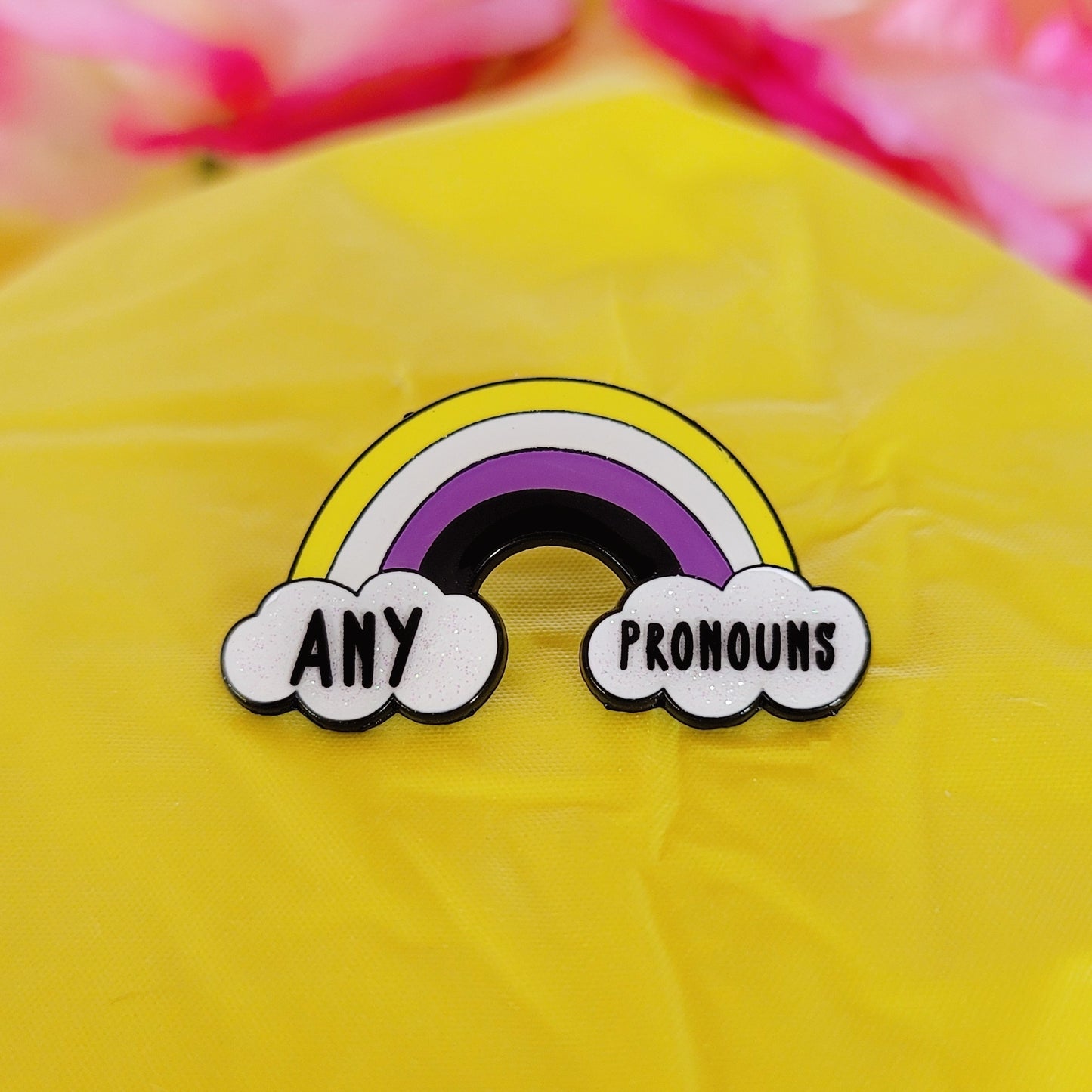 Non-Binary Pride: Pronouns | Enamel Pins