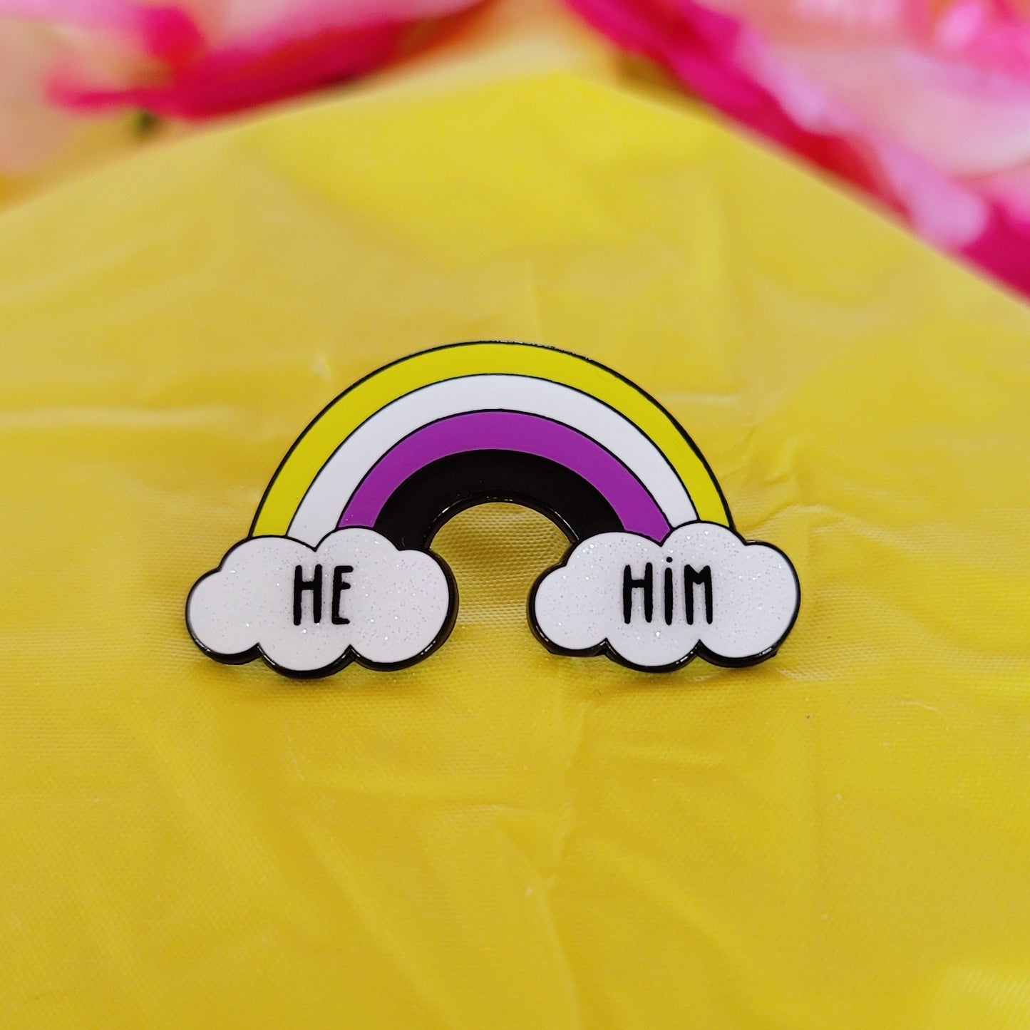 Non-Binary Pride: Pronouns | Enamel Pins