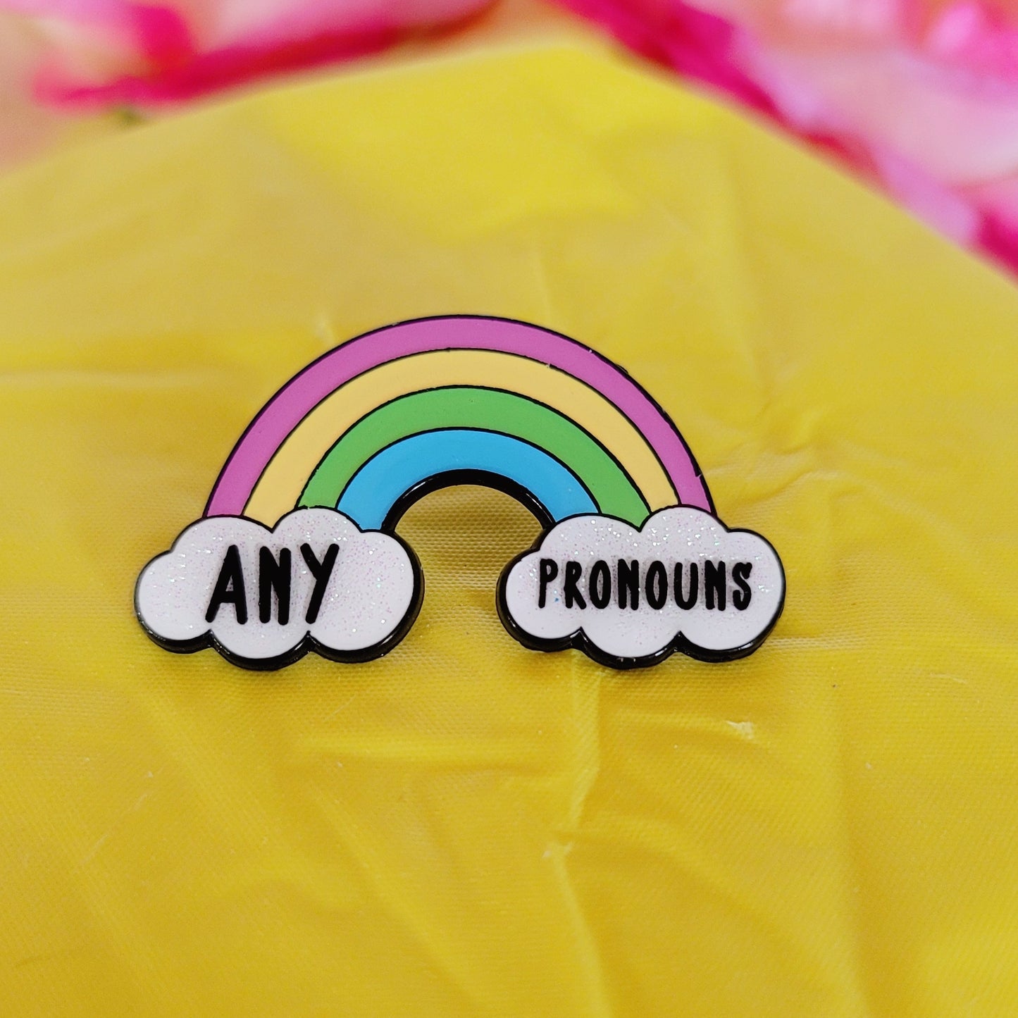 Rainbow Pride: Pronouns | Enamel Pins