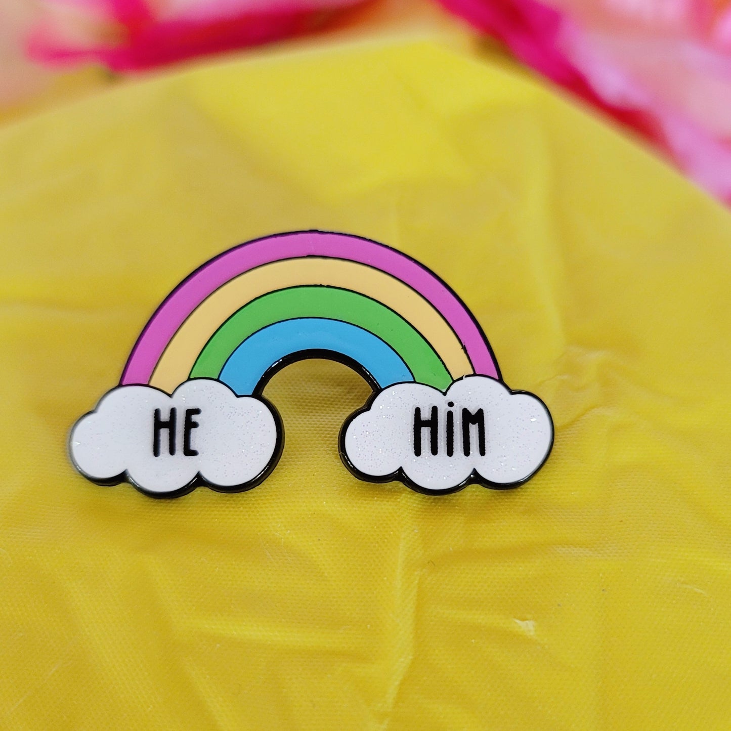 Rainbow Pride: Pronouns | Enamel Pins