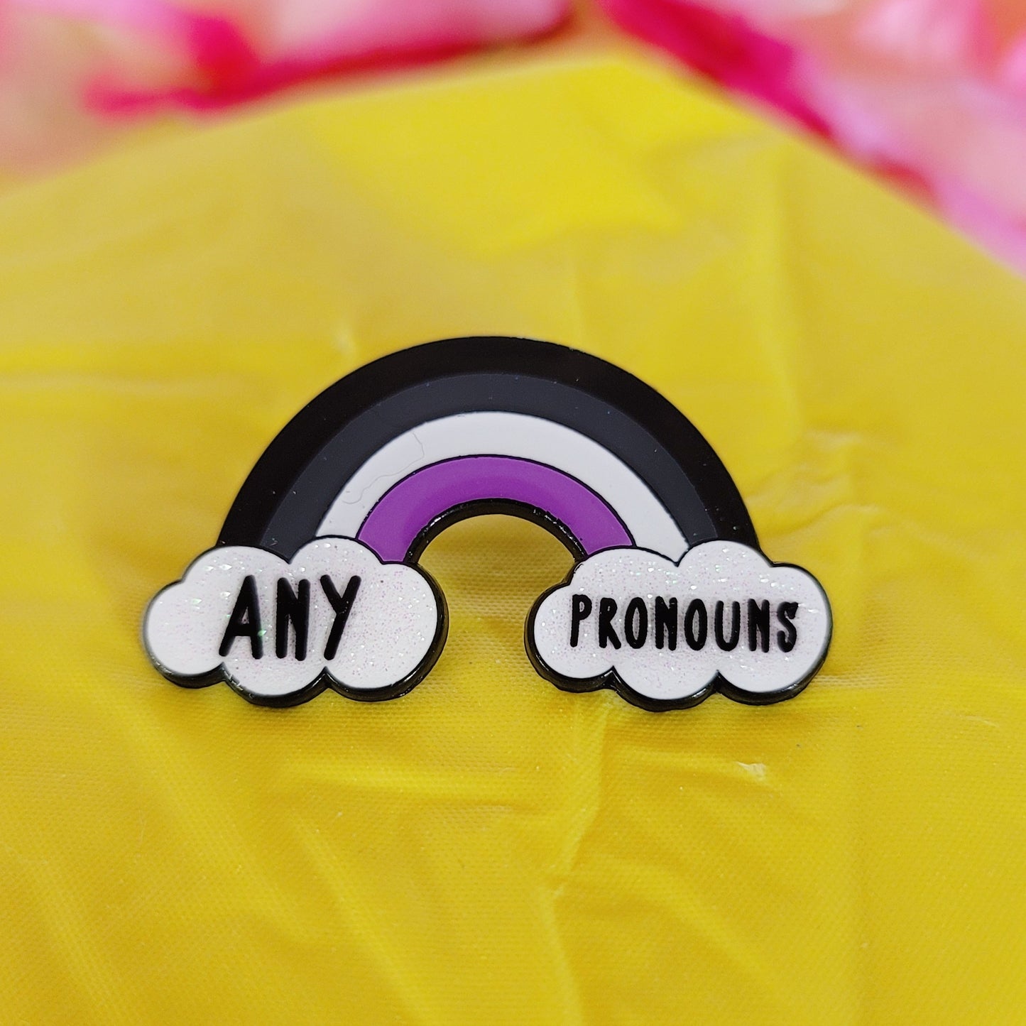 Asexual Pride: Pronouns | Enamel Pins