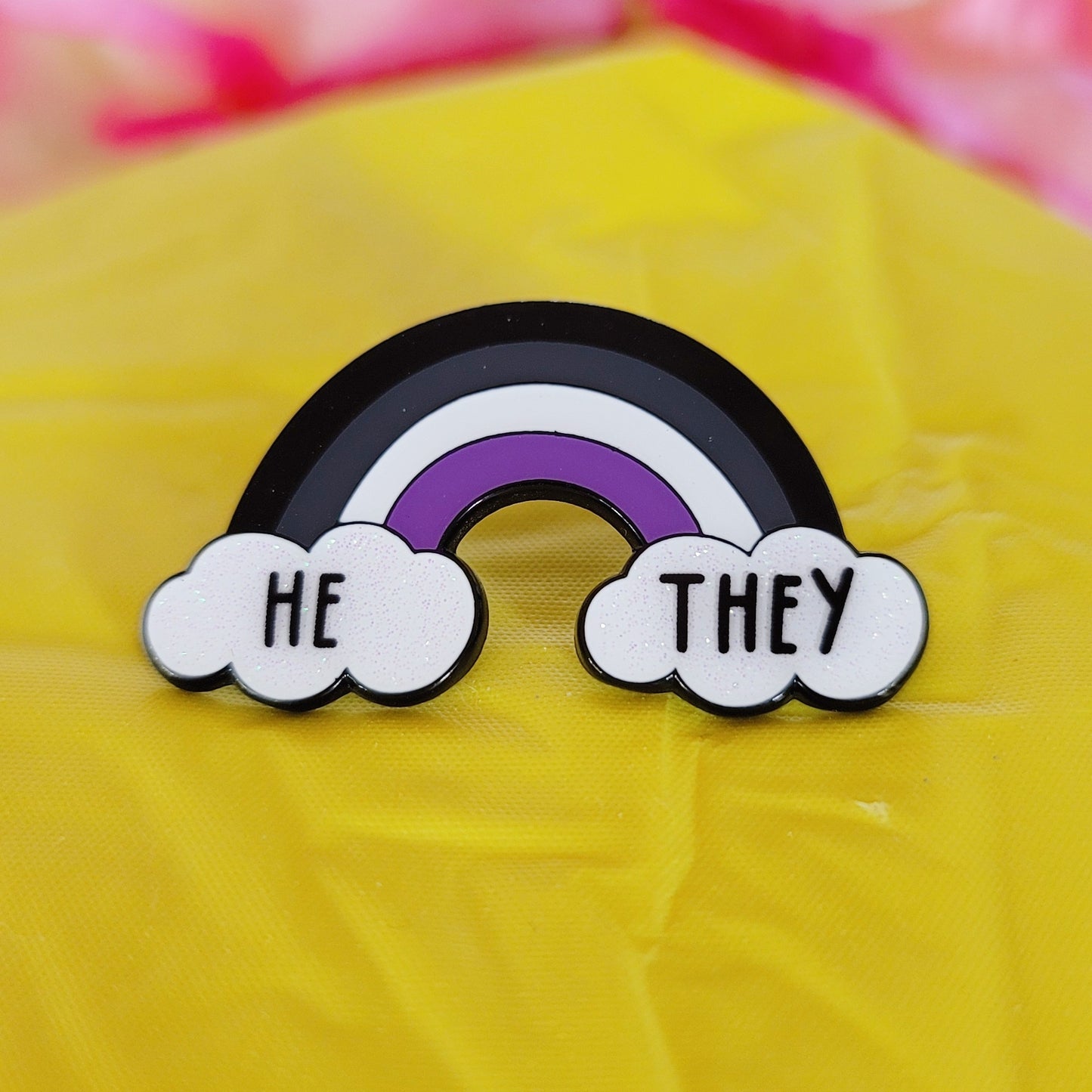 Asexual Pride: Pronouns | Enamel Pins