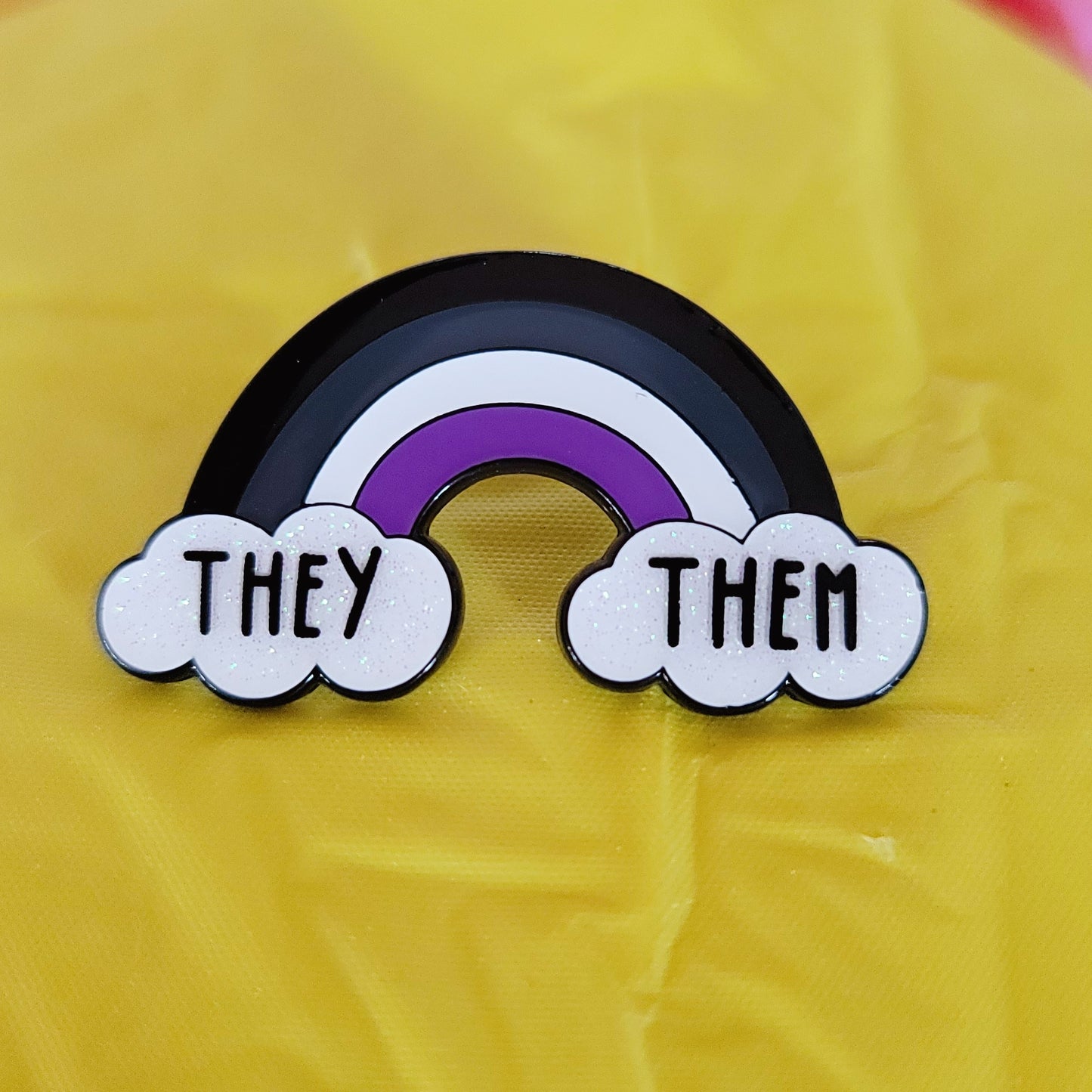 Asexual Pride: Pronouns | Enamel Pins
