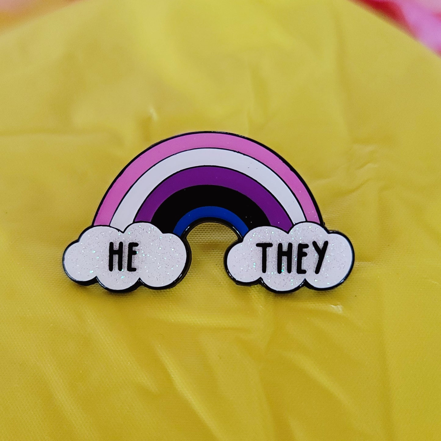 Genderfluid Pride: Pronouns | Enamel Pins
