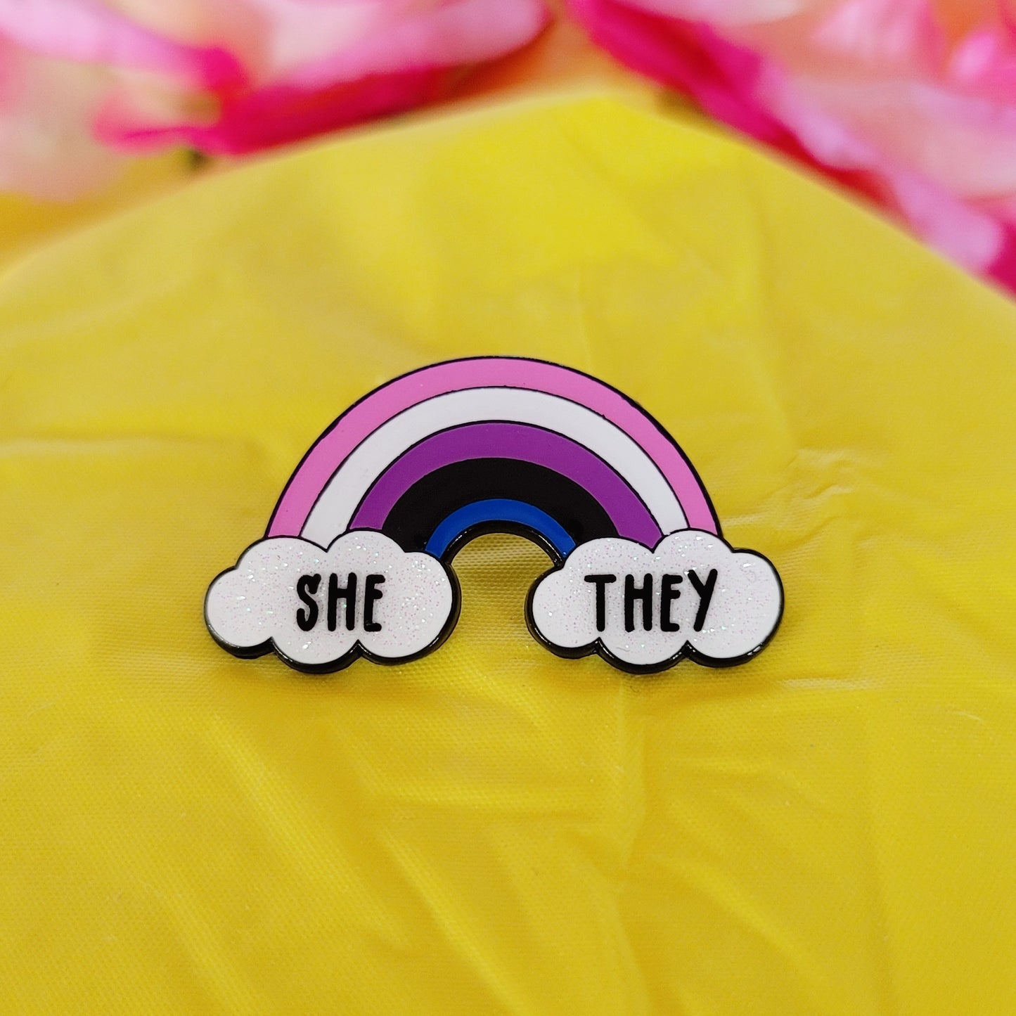 Genderfluid Pride: Pronouns | Enamel Pins