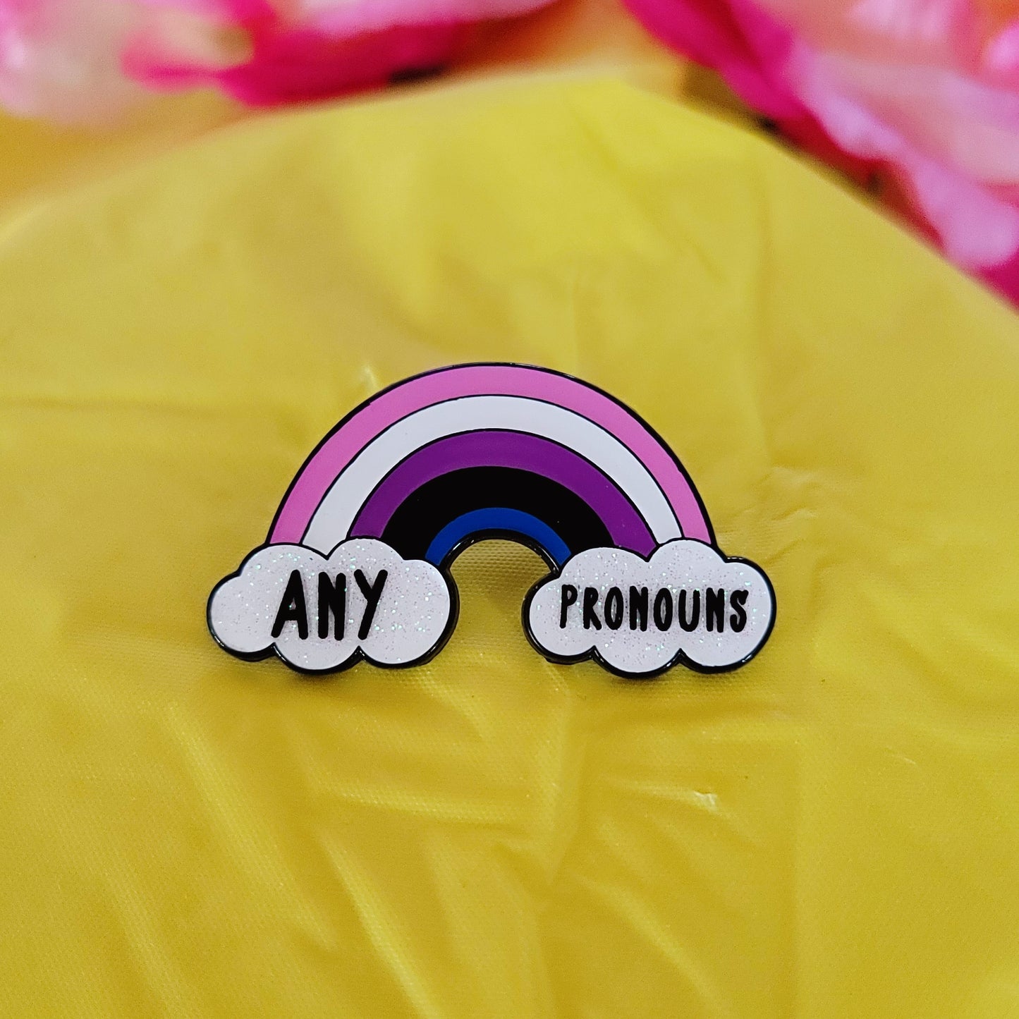 Genderfluid Pride: Pronouns | Enamel Pins