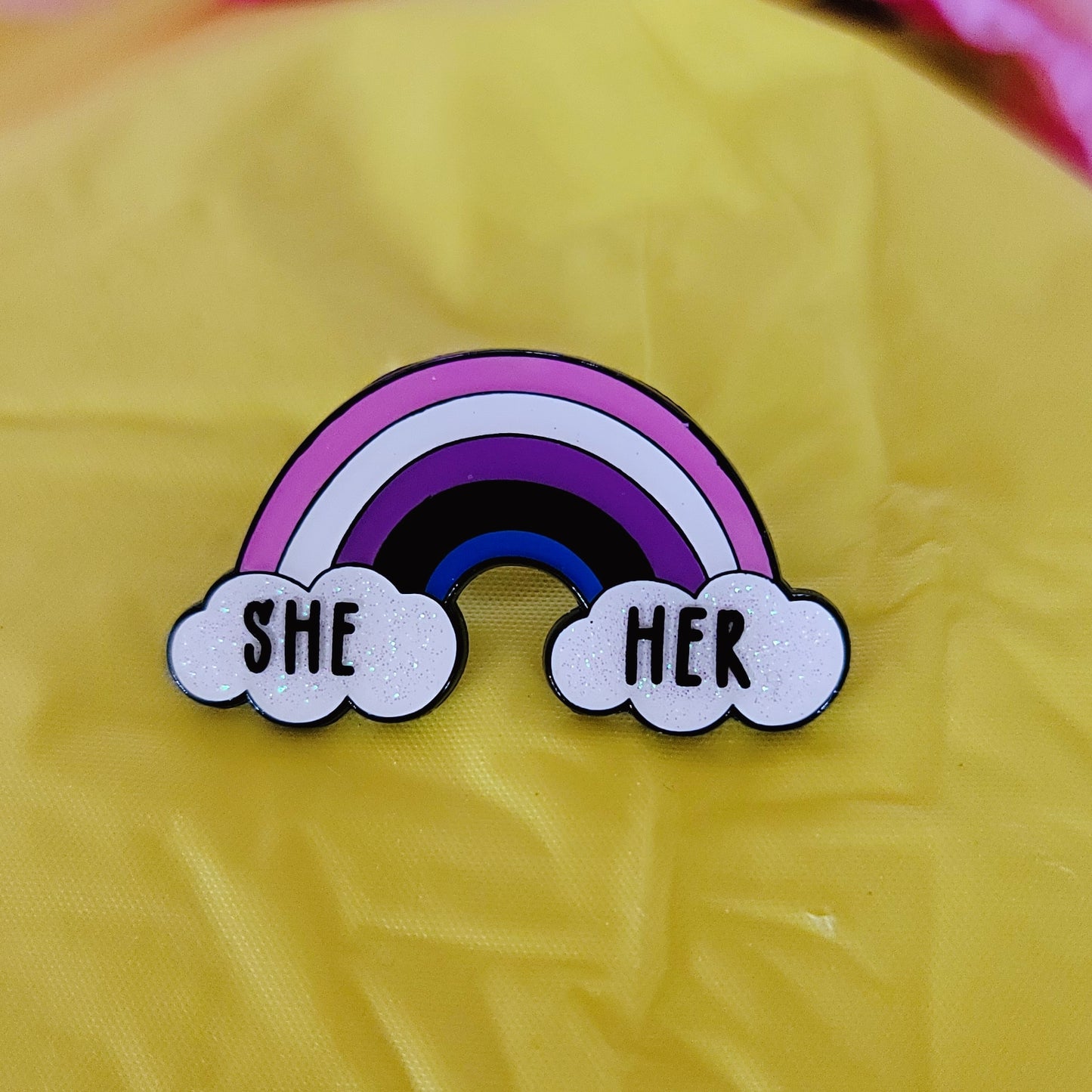 Genderfluid Pride: Pronouns | Enamel Pins
