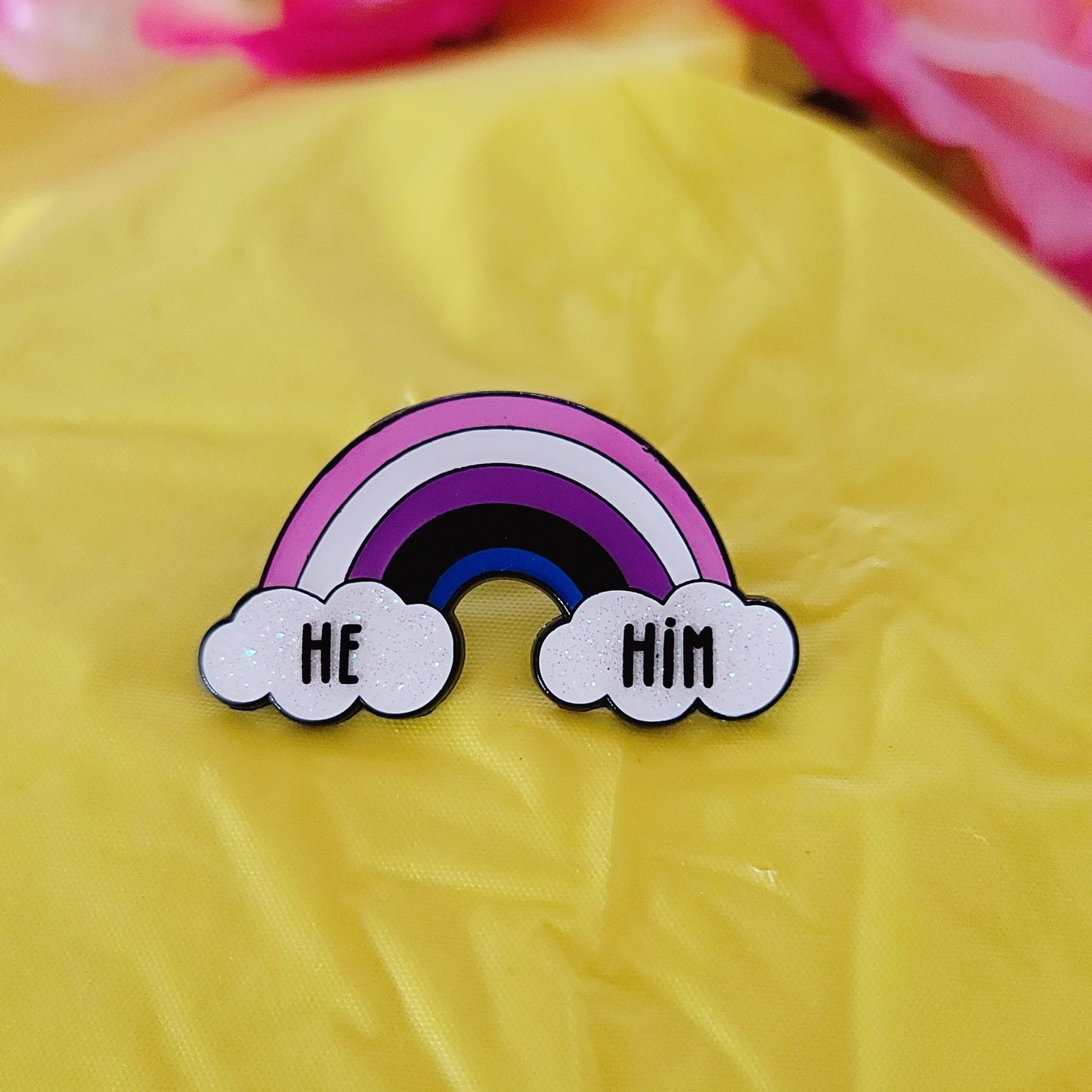 Genderfluid Pride: Pronouns | Enamel Pins