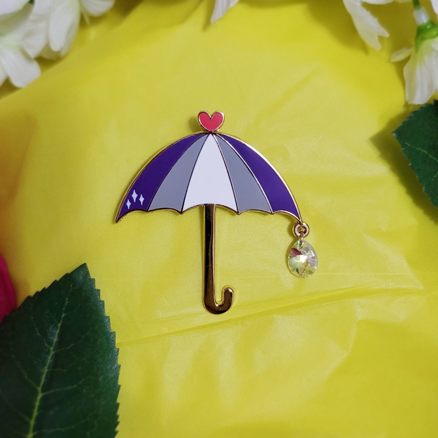 *Raining Pride* Greysexual | Enamel Pin