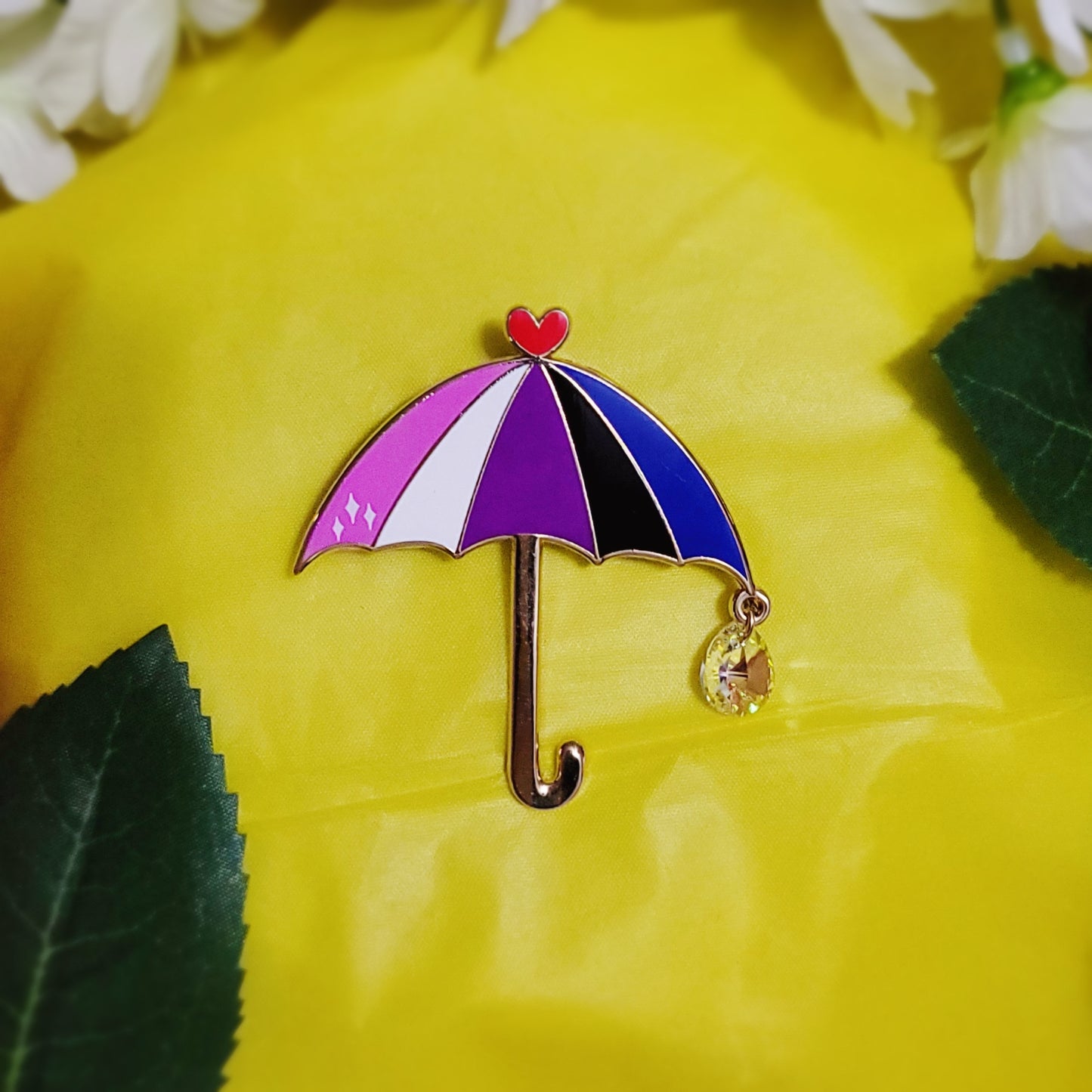 *Raining Pride* Genderfluid | Enamel Pin