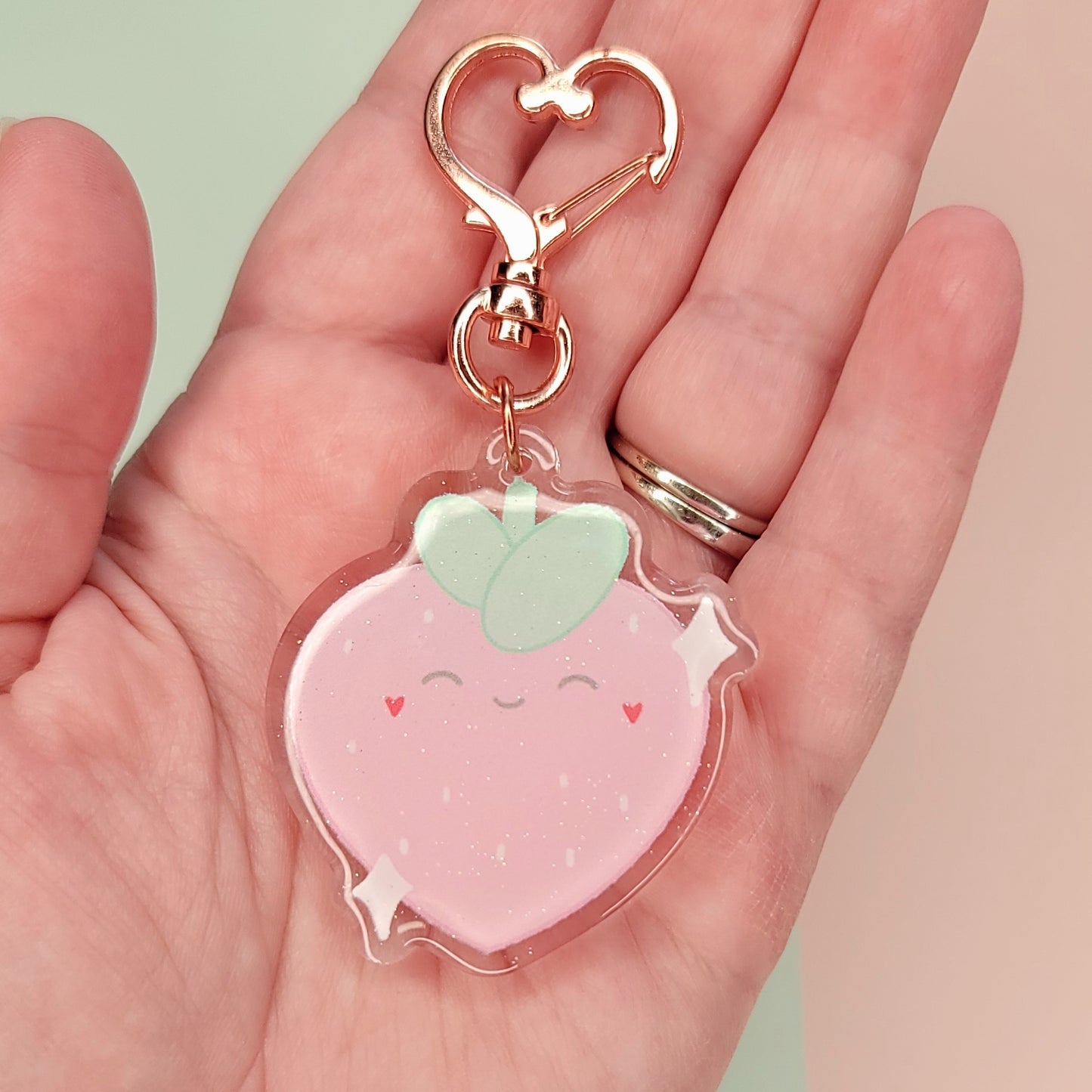 Strawberry Friend | Acrylic Keychain