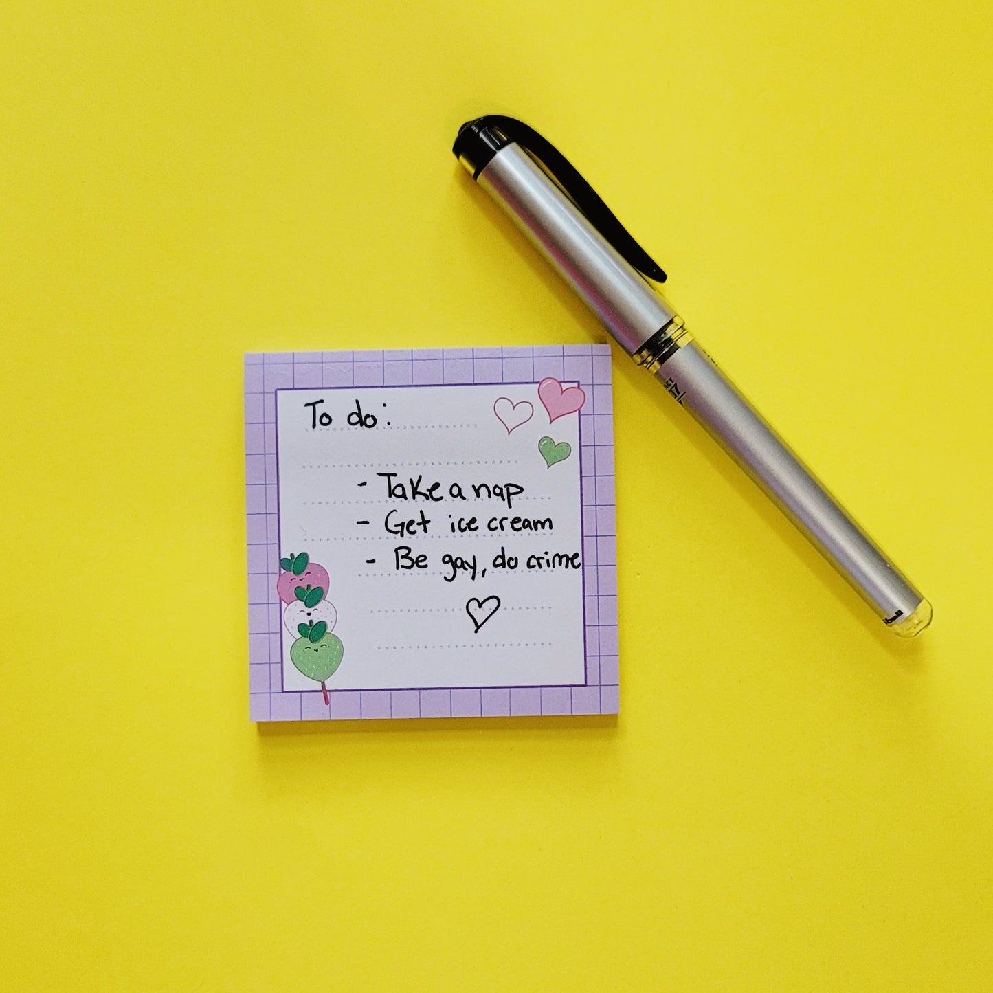 Strawberry Dango | Sticky Note Pad