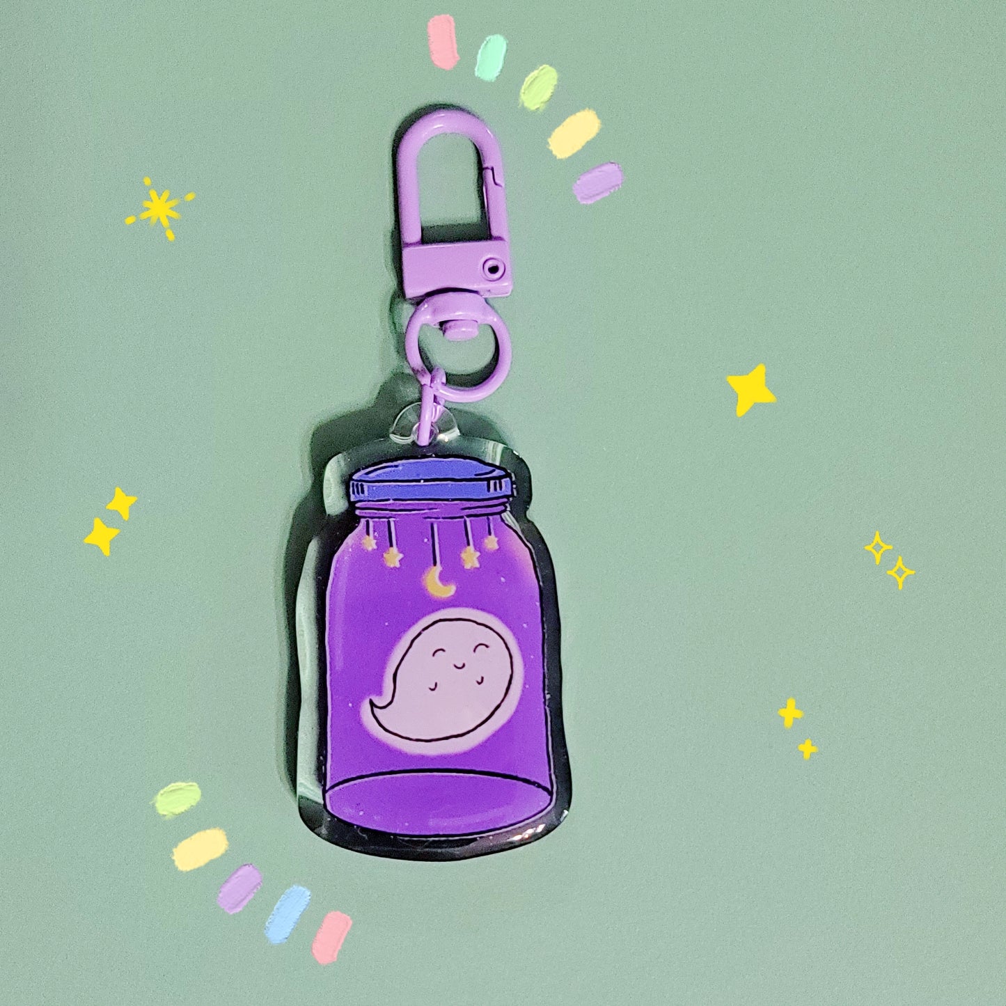 Cozy Ghostie | Acrylic Keychain