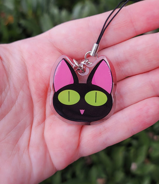 Kuroneko-sama | Acrylic Phone Charm