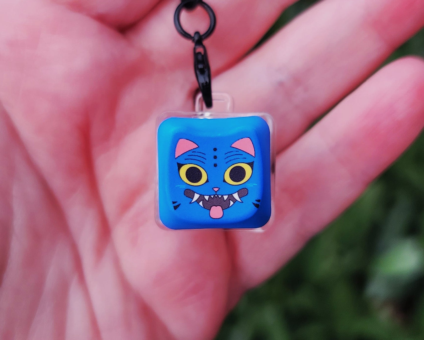 Silly Supernatural Cat | Fidget Key Cap Charm