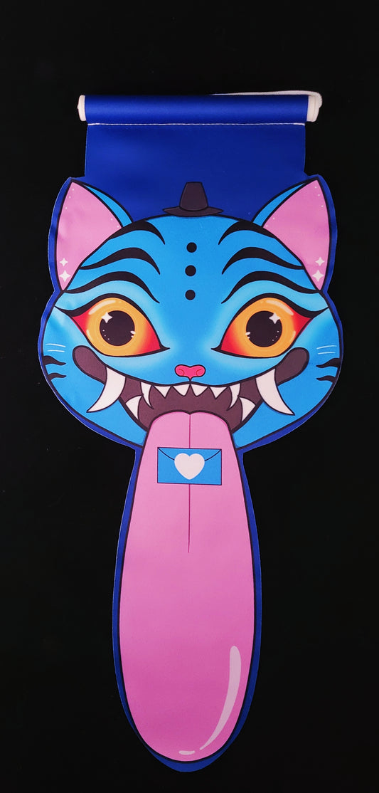 Silly Supernatural Cat | Wall Scroll