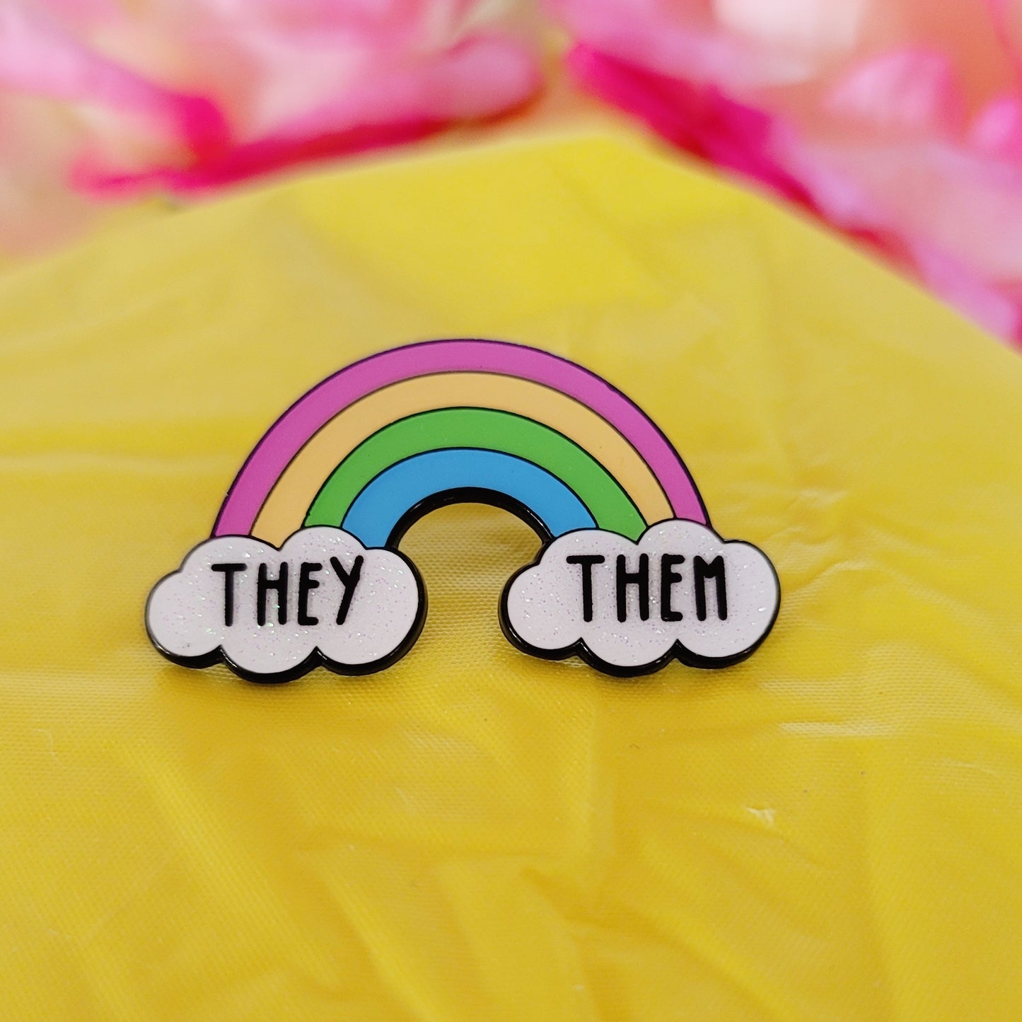 Rainbow Pride: Pronouns | Enamel Pins