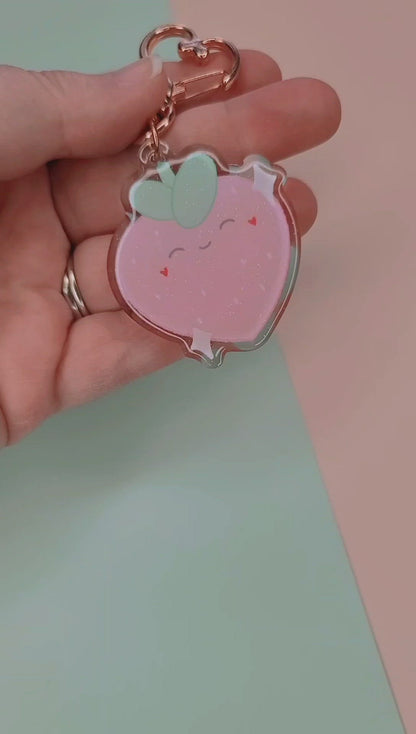 Strawberry Friend | Acrylic Keychain