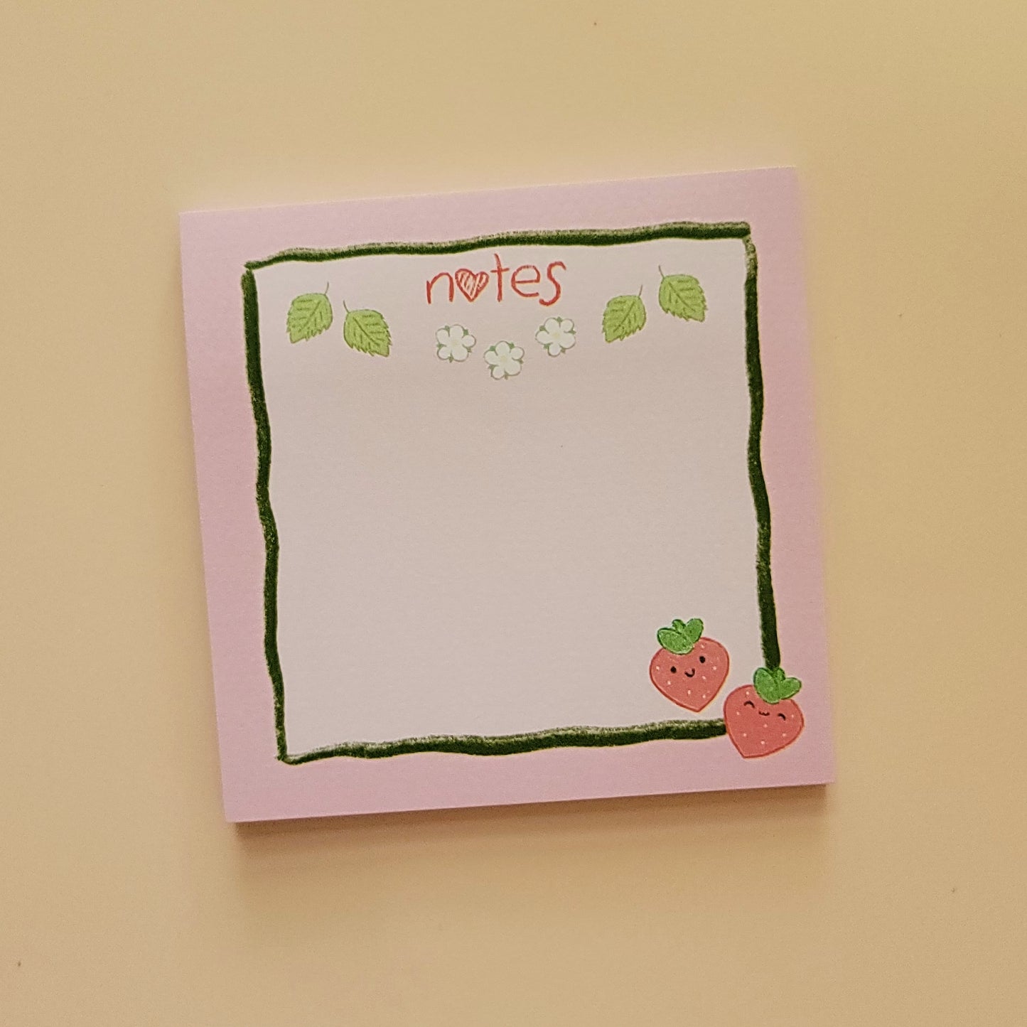 Strawberry | Sticky Note Pad